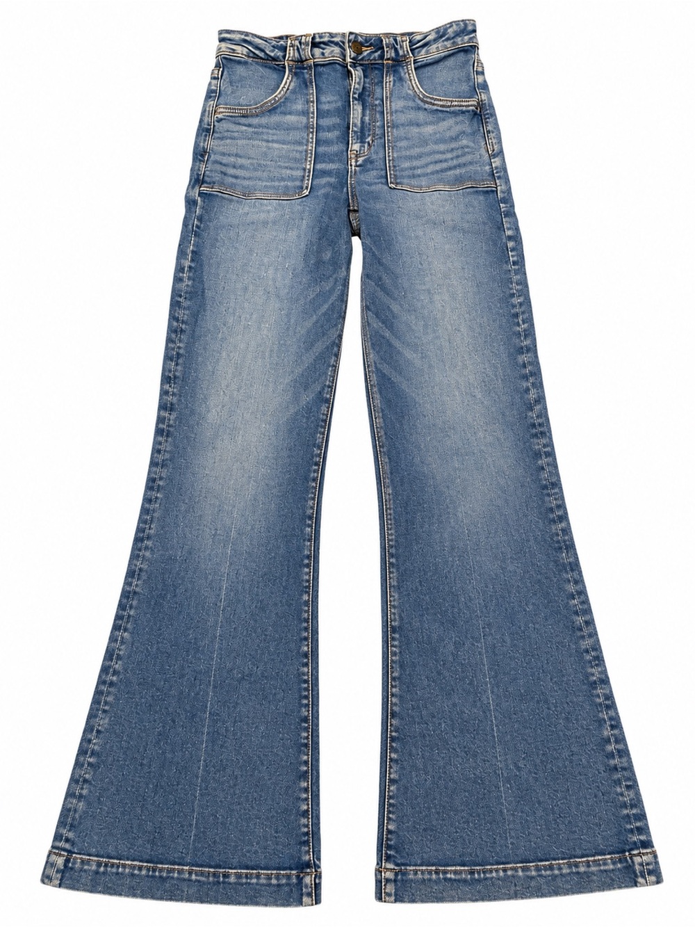 American Eagle Next Level Stretch Super High Rise Flare Jeans Size 6 Regular